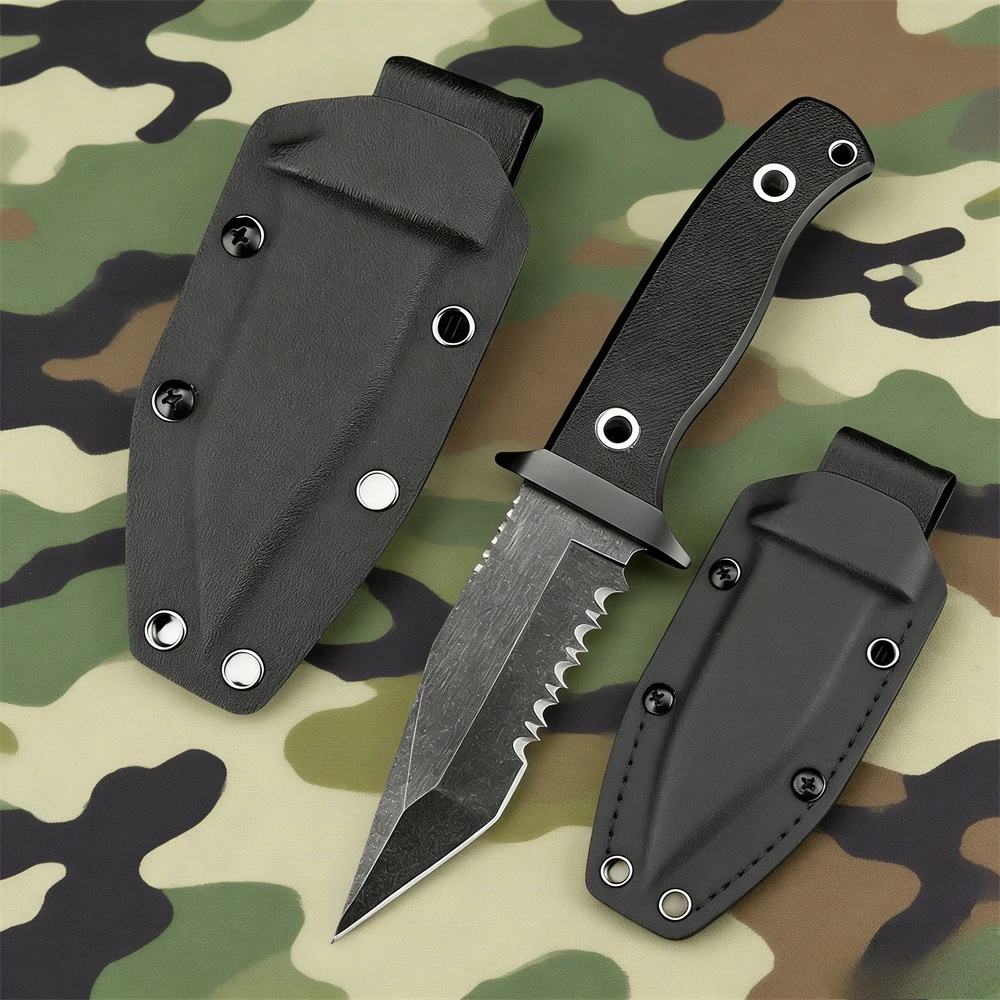 

Straight Knife G10 Outdoor Leisure Mountain Climbing Hunting Fishing Portable Self Defense EDC Essential Equipment Utility Tool