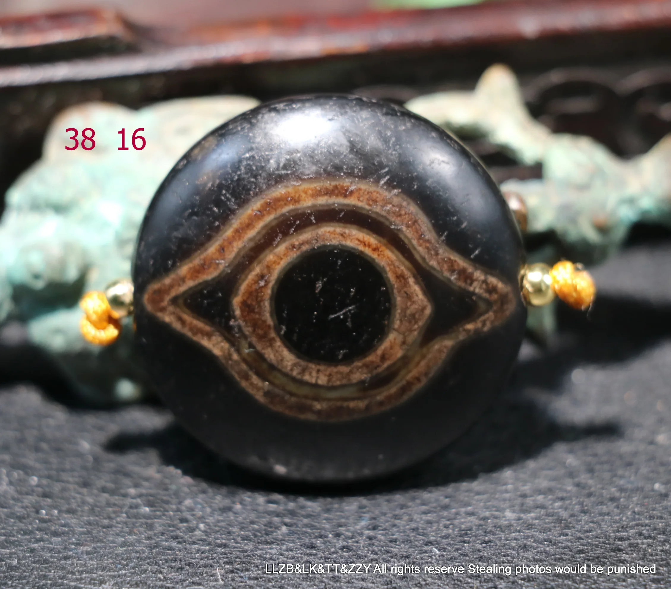 

Energy Power Tibetan old Agate Dragon Eye Goat Eye dZi Bead Pendant Totem ZZY46 LKbrother Sauces Top Grade