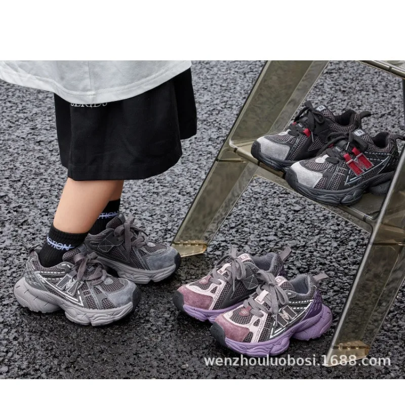 

Children's Sports Shoes 2026 Spring and Autumn Boys' Casual Running Shoes Breathable Soft Sole Girls' Versatile Casual Shoes