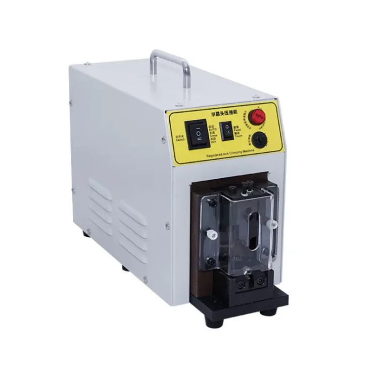 

Mini Plug Cat6 Cat5 Rg45 Metal 8 Pin Ethernet Rj45 Connector Automatic Crimping Machine