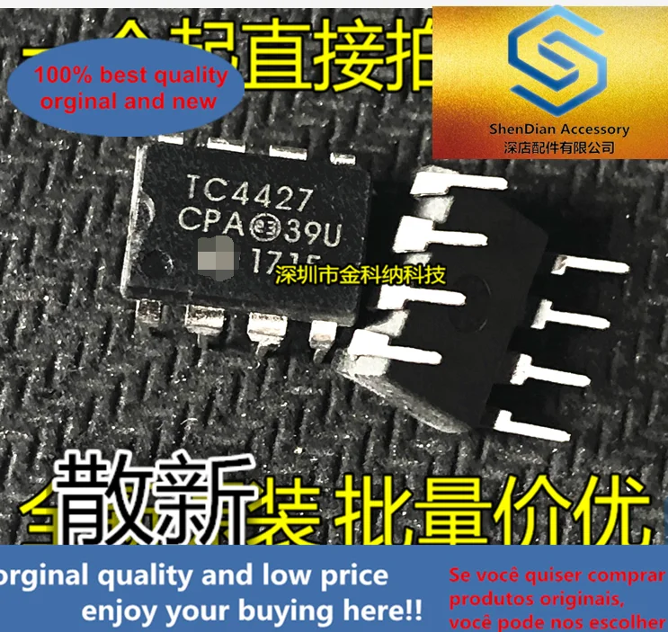 10pcs only orginal new TC4427CPA TC4427EPA high-speed MOSFET driver chip, in-line DIP-8 pin