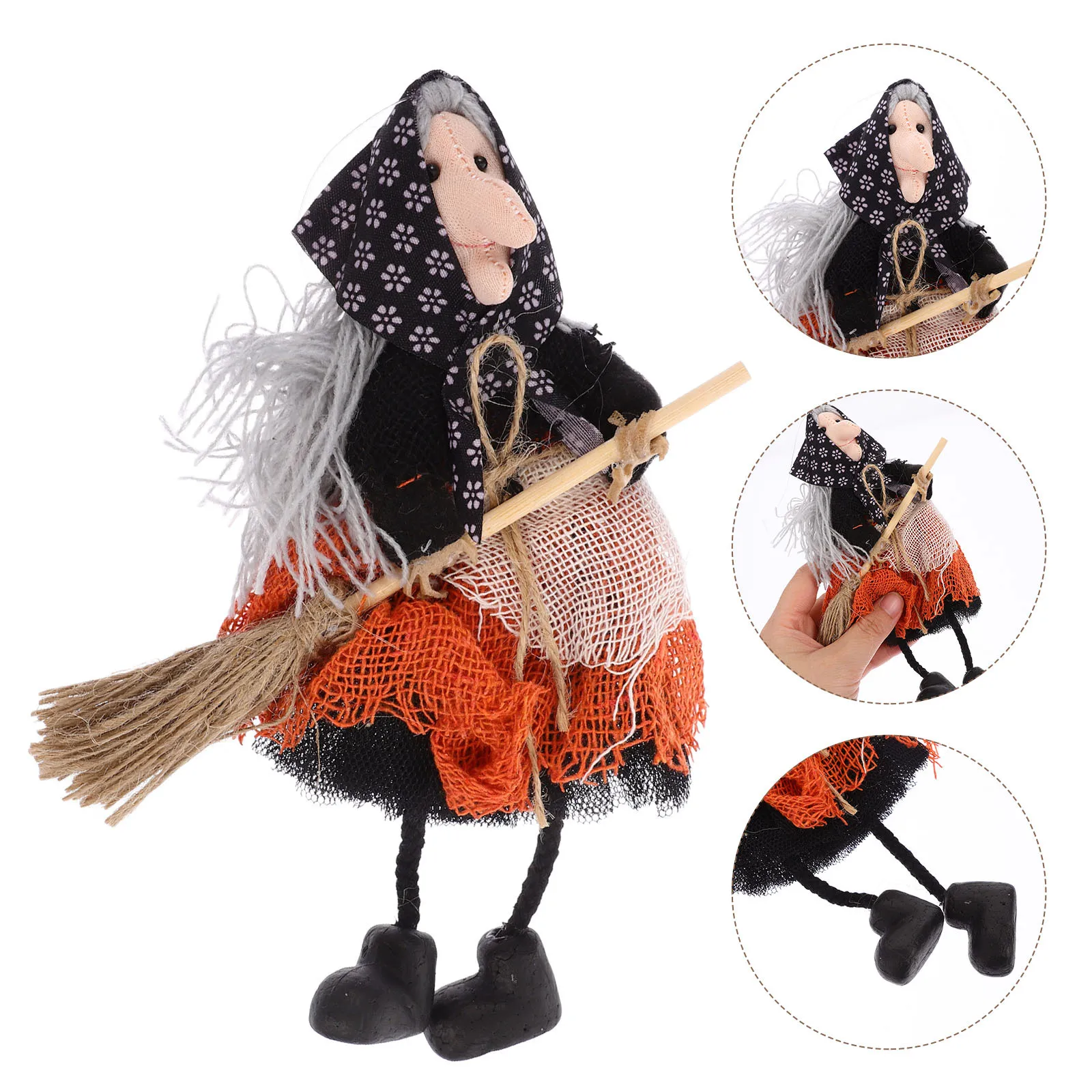 

Halloween Witch Hanging Decoration Safe Hanging Ornament Perfect for Window Wall Roof Home Office Party Festival