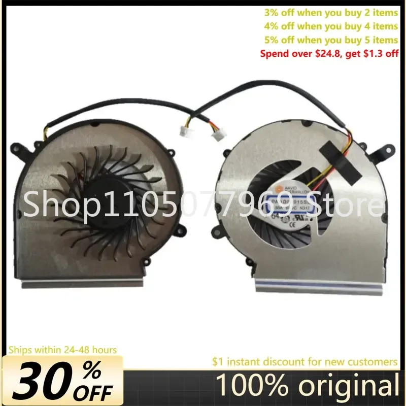 Ventilador de Repuesto para Tarjeta Gráfica GPU para Portátiles MSI GE62 GE72 PE60 PE70 GL62 GL72, Ventilador de Refrigeración para Portátiles Gaming