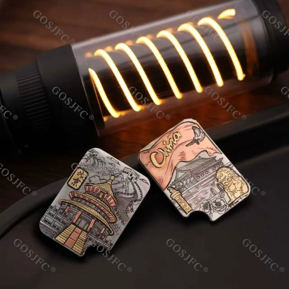 BPMODS EDC Beijing Limited Fidget Slider Patch in acciaio inossidabile Push Slider Fidget Toys per adulti Accessori da scrivania da ufficio