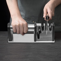 4-in-1 Function Kitchen Knife Sharpener 4 Stages Ceramic Diamond Tungsten Steeland Scissors Sharpening System Tools