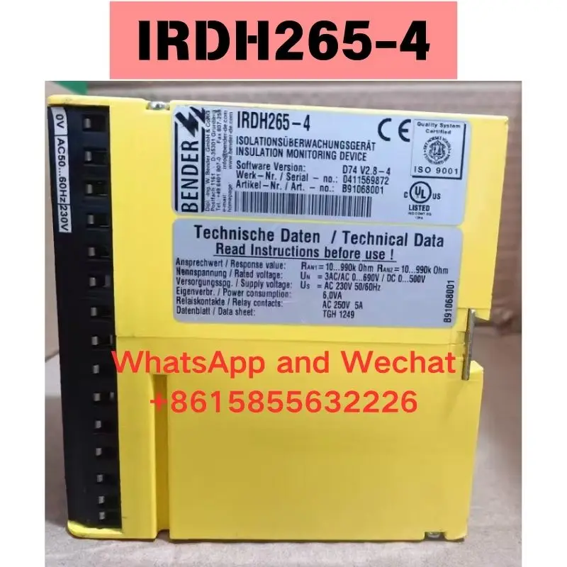 Used IRDH265-4 Bendel insulation monitoring device Functional test OK Fast delivery