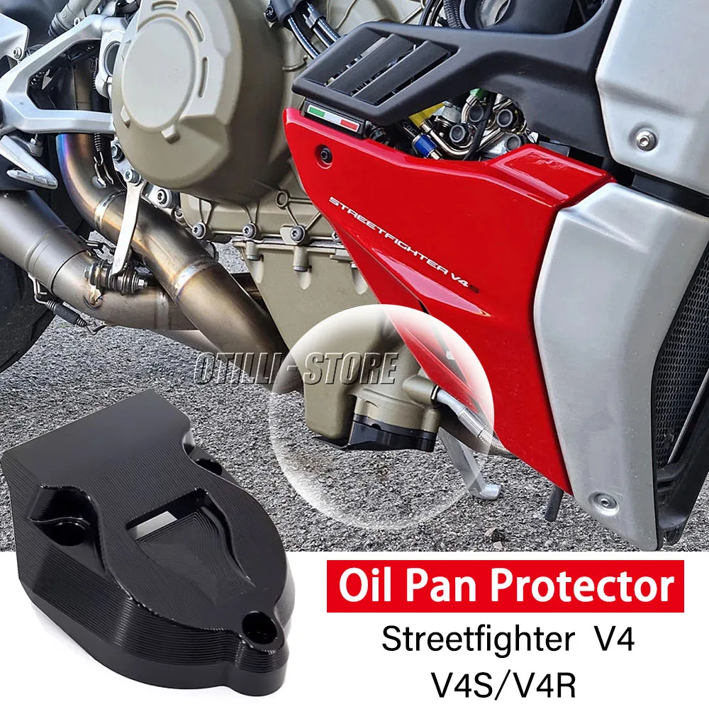 

For Ducati SUPERBIKE Superbike Panigale V4 V4S V4R CNC Racing Oil Pan Protector Guard Aluminum Lower Engine Protector Sump Guard