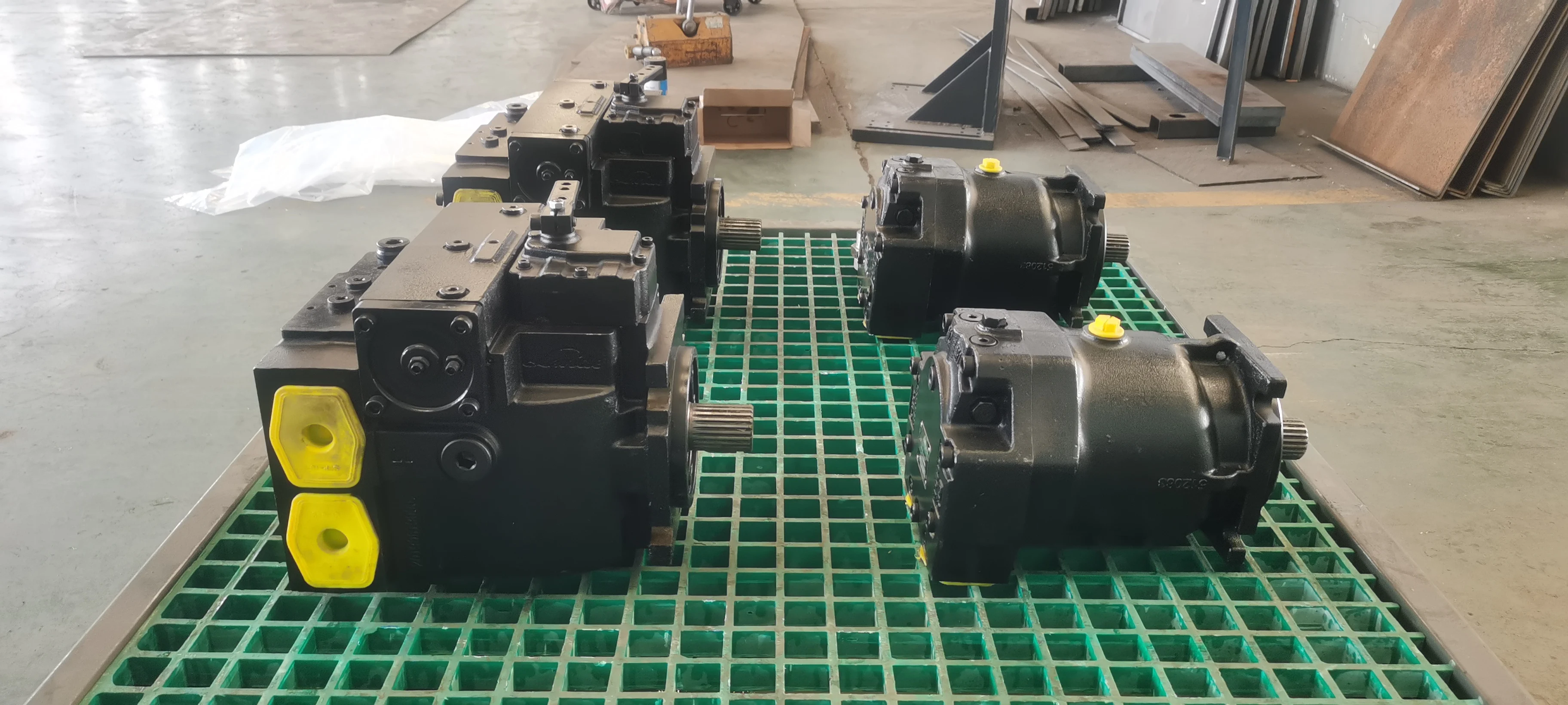 Transmission hydrostatique, plus rendement, vert, arracheuse de fourrage