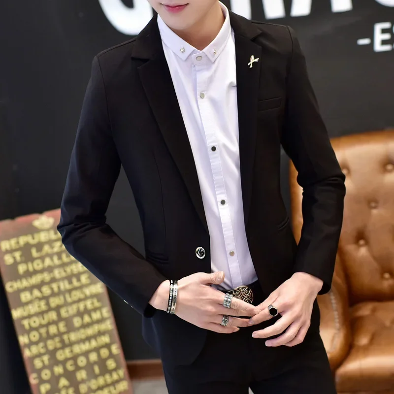 Business Jacket For Men Dress Jackets Coats Single Breasted Man Suits And Blazers White Fashion 2024 Vintage Premium New