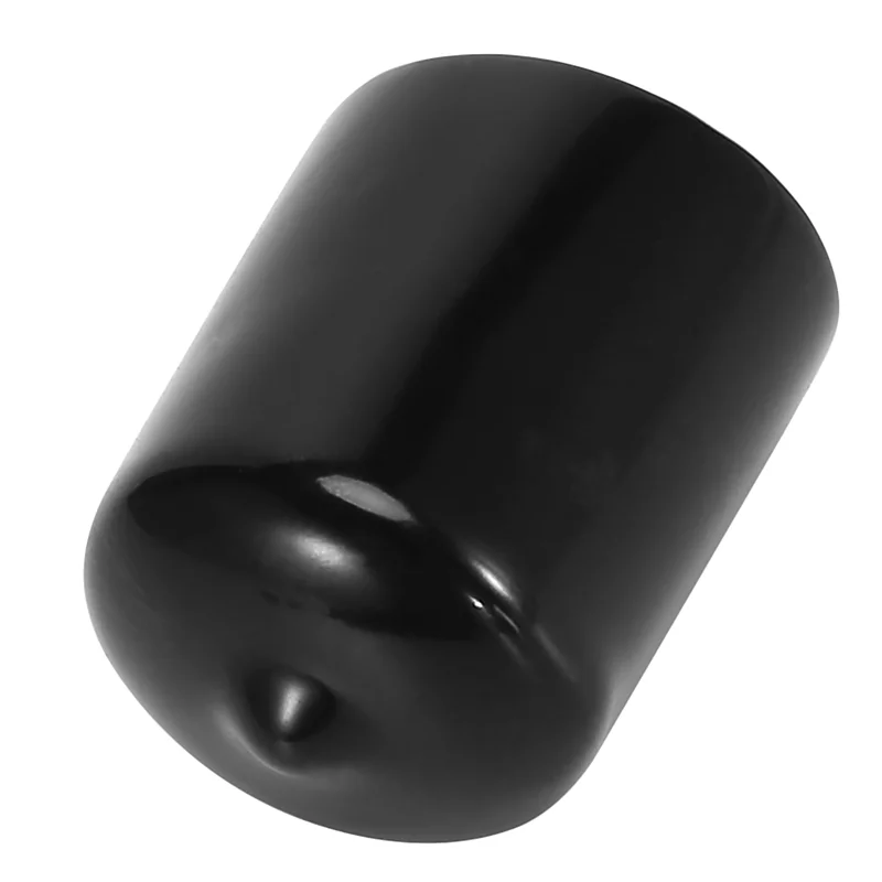 AA81-468 Pieces Of Vinyl Elastic End Cap Bolts Screws Rubber Thread Protection Safety Caps 9 Sizes 2/25 To 4/5 Inches (Black)