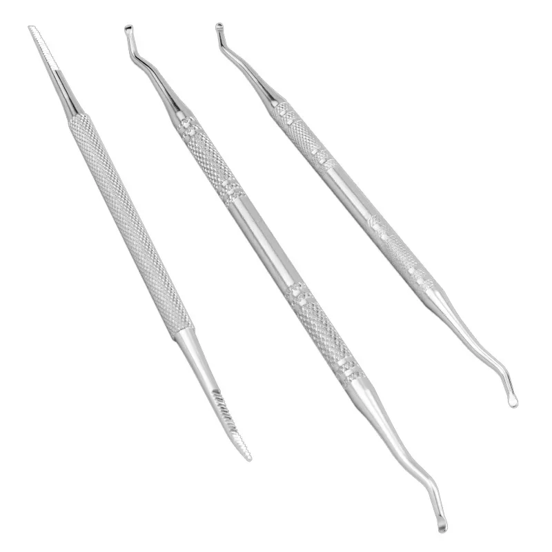 1/3pcsHook Ingrown Double Ended Ingrown Toe Correction Lifter File Toe Nail Care Manicure Pedicure Toenails Clean Foot Care Tool