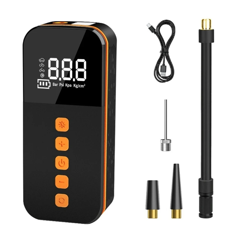 A2BF 80W Portable Car Air Compressor Wireless Electric Tire Inflator Pumps Car Bike