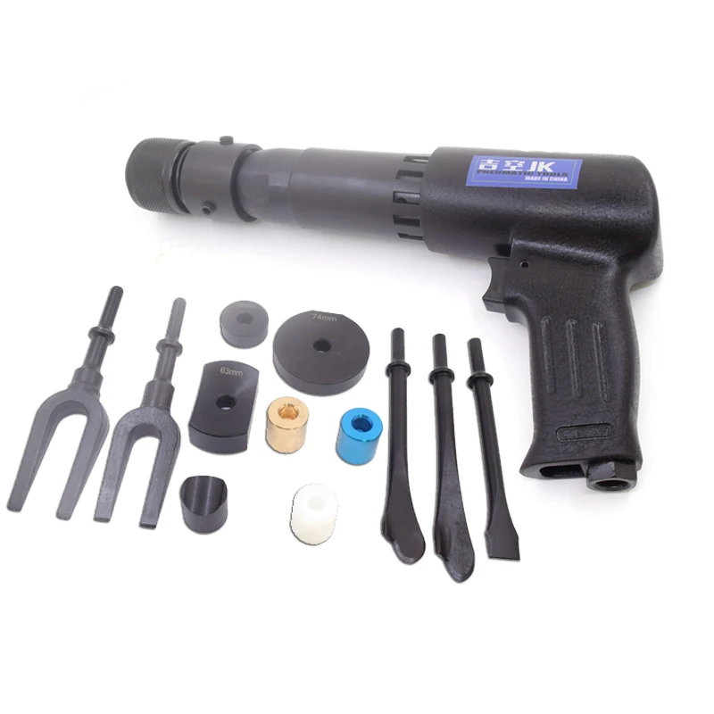 Pneumatic Concrete Breaker Ball Joint Auto Repair Tool Remover Flat Point Chisel Plane Air Hammer Bit Separating Fork Set