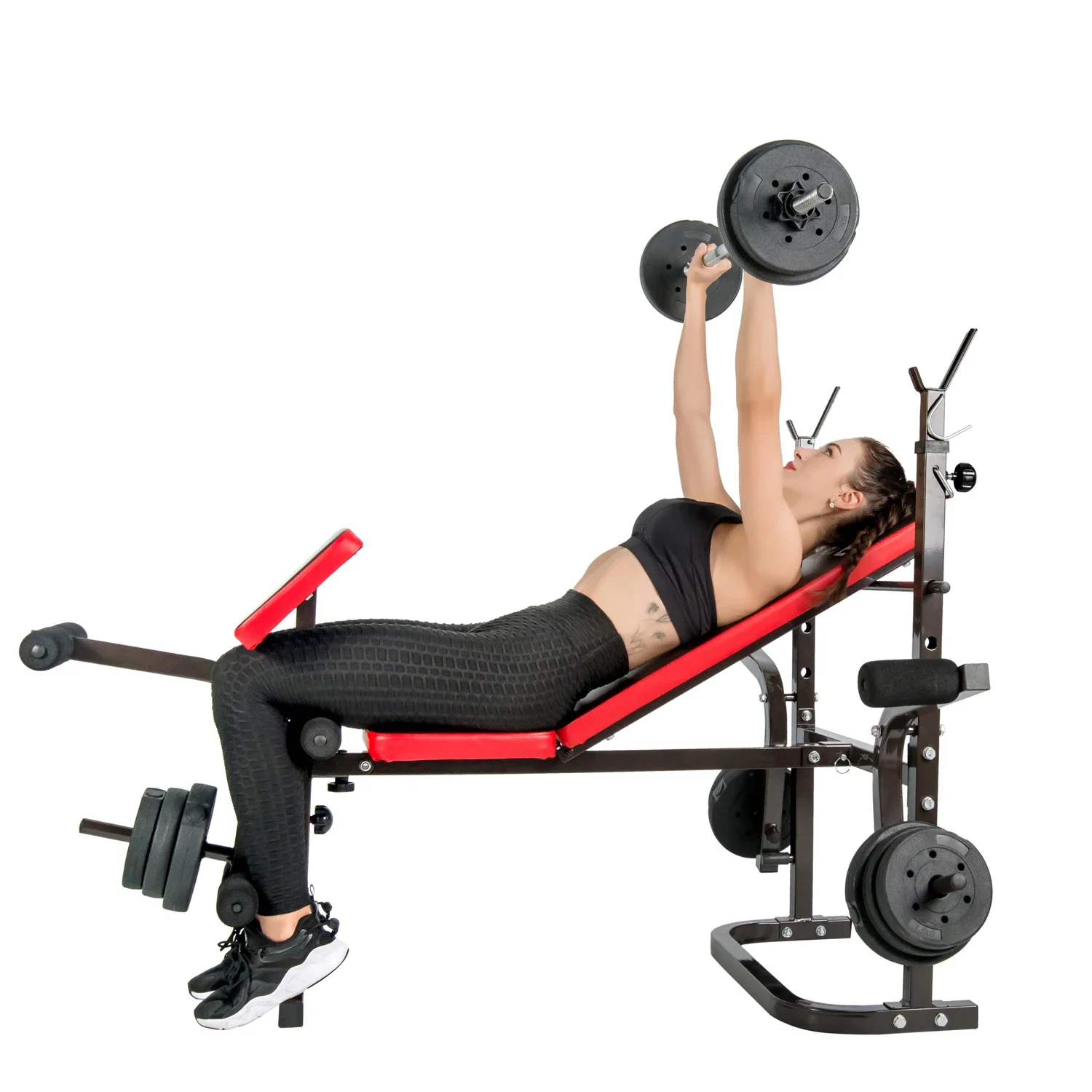 Factory Wholesale Folding Multi function Gym Equipment Weight Bench  Adjustable Strength Training Weight Lifting Bench press