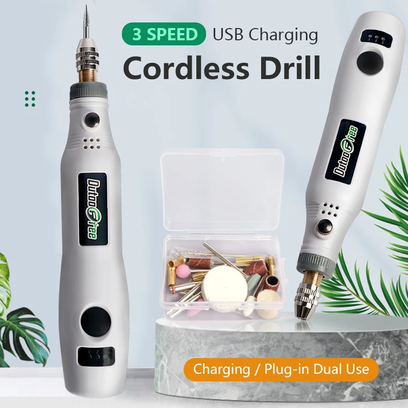 Usb Cordless Rotary Tool Kit Woodworking Gravura Caneta Faça Você Mesmo para Jóias de Metal de Vidro Mini Broca sem Fio Velocidade Ferramentas Dremel
