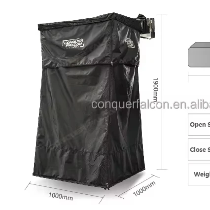 Aanpasbare kampeeruitrusting Feature-Rich Douchetent