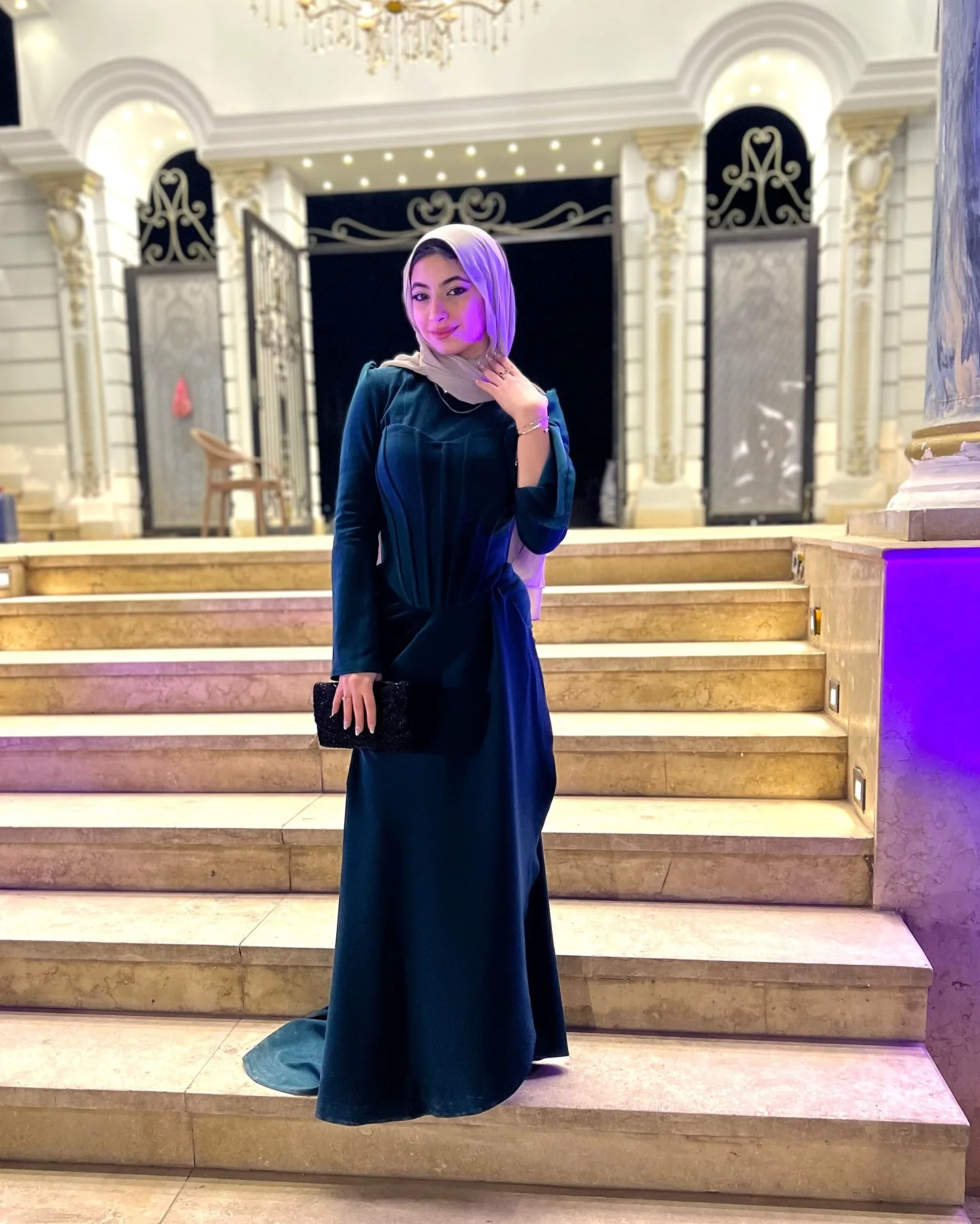 

Customized High Quality Jersey Evening Dresses Temperament Long Sleeves Crew neck Prom Dress Custom Size Special Occasion Gowns