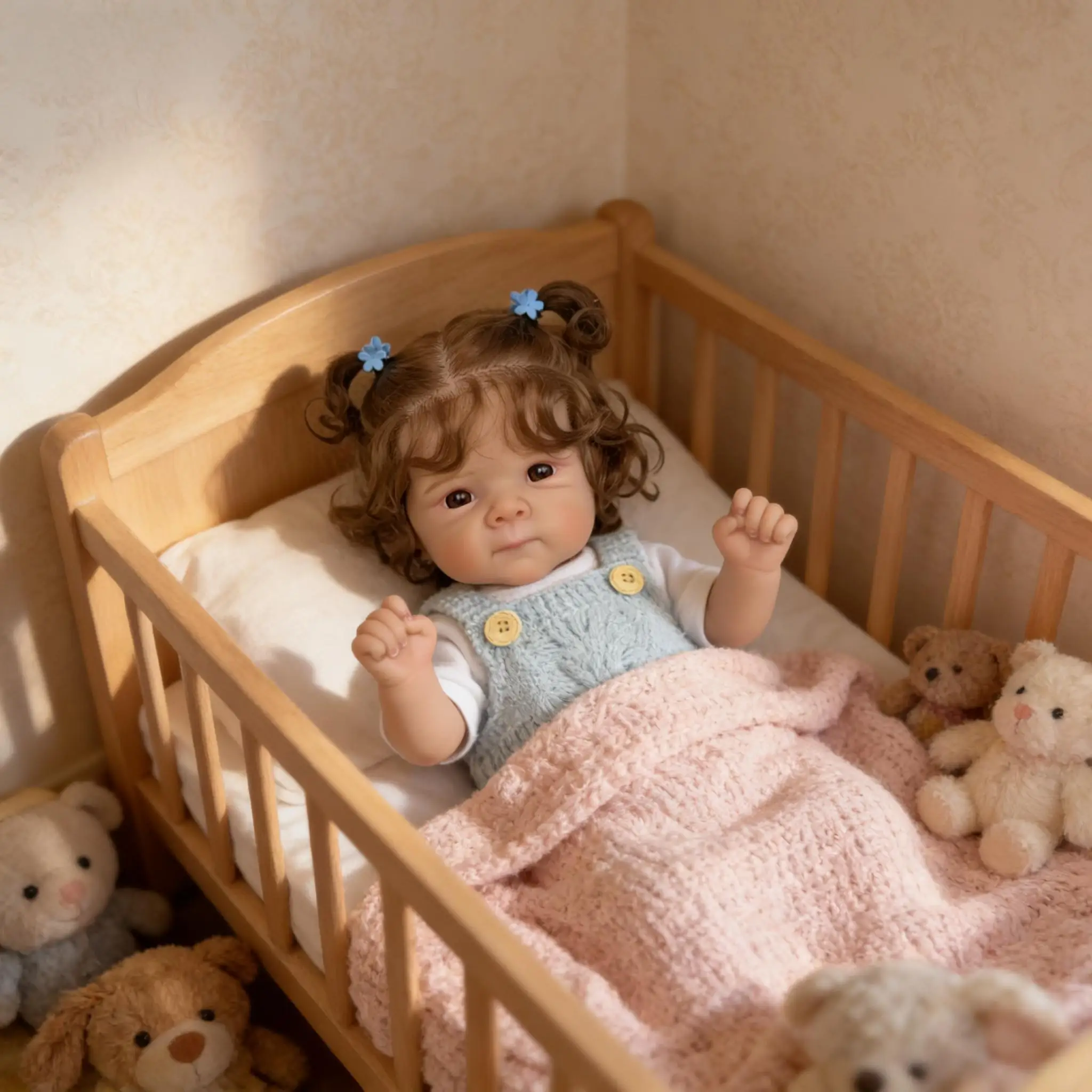 18-Inch Reborn Baby Dolls  - Realistic Newborn, Soft Weighted  Body, Adorable Poseable Real Life Doll– Gift for Kids Age 3+