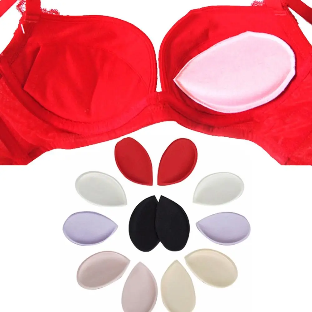 Sponge Lift Up Push-up Support Water Drop Swimsuit Breast Pad Bra Pads Inserts Removable Bra Pads Form Inner Pad Insert