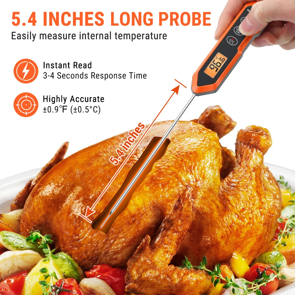 ThermoPro TP15H Backlight Waterproof 13.7CM Long Probe Fast Reading Digital Kitchen Cooking Oven Grill BBQ Meat Thermometer