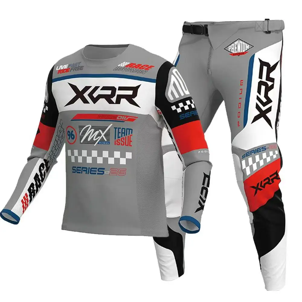 XCRR Youth Kid Jersey and Pants MX Gear Set Offroad Motocross Dirt Bike Enduro BMX Racing Children Boy's Girl's Combo