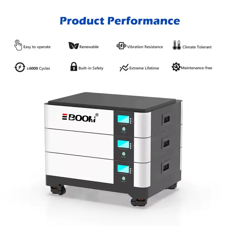 Stacked HV 50kWh LiFePO4 200Ah Hybrid Grid Solar Energy Home Battery Pack with BMS Wall-Mounted Split Type