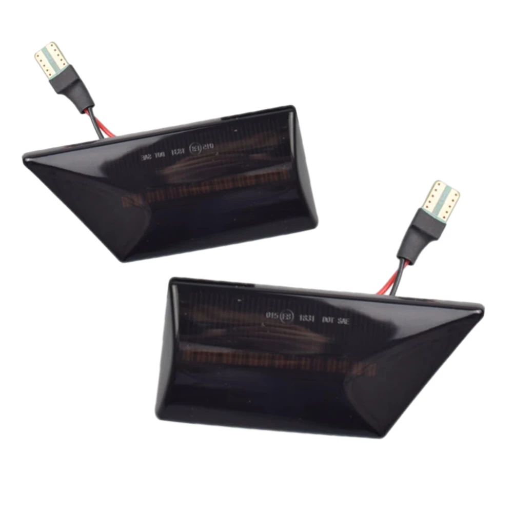 لأوبل فيكترا C 2002-2008 سيجنوم 2003-2008 2 قطعة سيارة الجانب ماركر LED متتابعة بدوره مصباح إشارة العنبر ضوء اكسسوارات السيارات #6