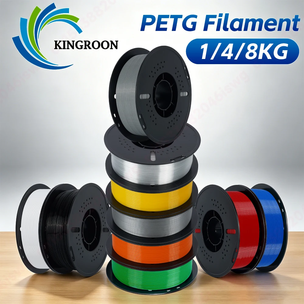 KINGROON PETG 3D Printer Filament 1.75mm 1kg/Roll Plastic Rubber Consumables Material For FDM 3D Printer Local Fast Shipping