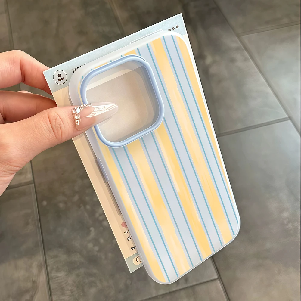 Für Samsung Galaxy S21 S26 S25 S24 S23 S22 Ultra Plus FE Hülle Minimalistische Streifen-Abdeckung Für A37 A36 A54 A55 A56 Stoßfeste Schutzhülle – Detail 6