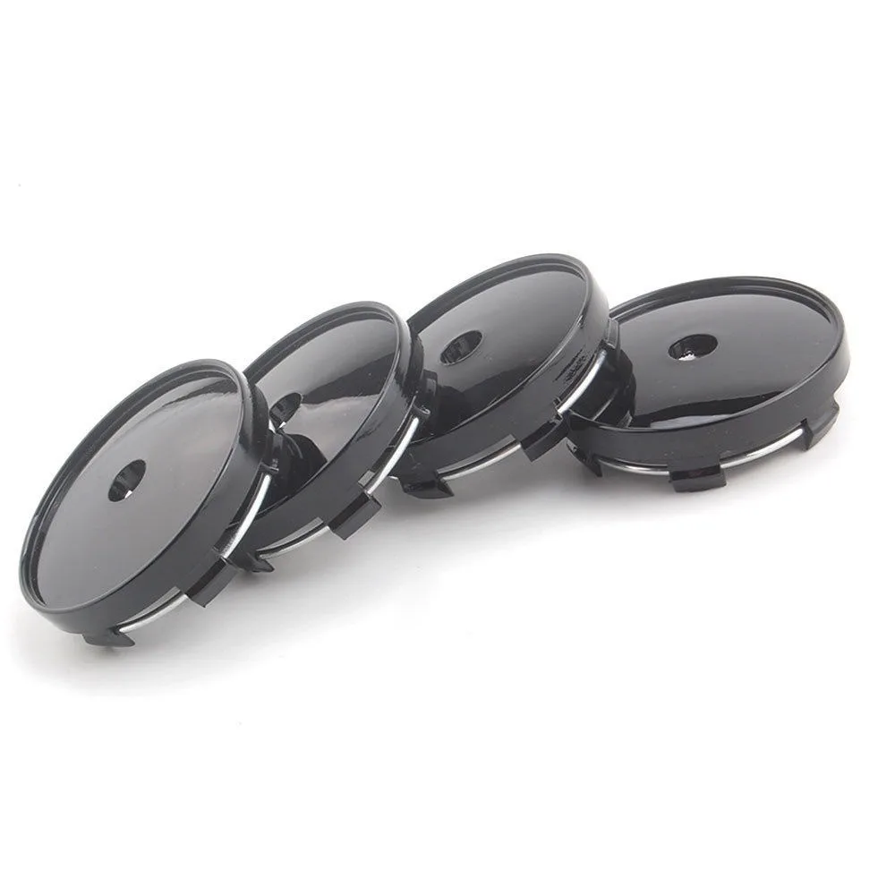 4pcs 60mm Wheel Center Caps Rim Hub Center Covers Replacement 55mm Lug to Lug