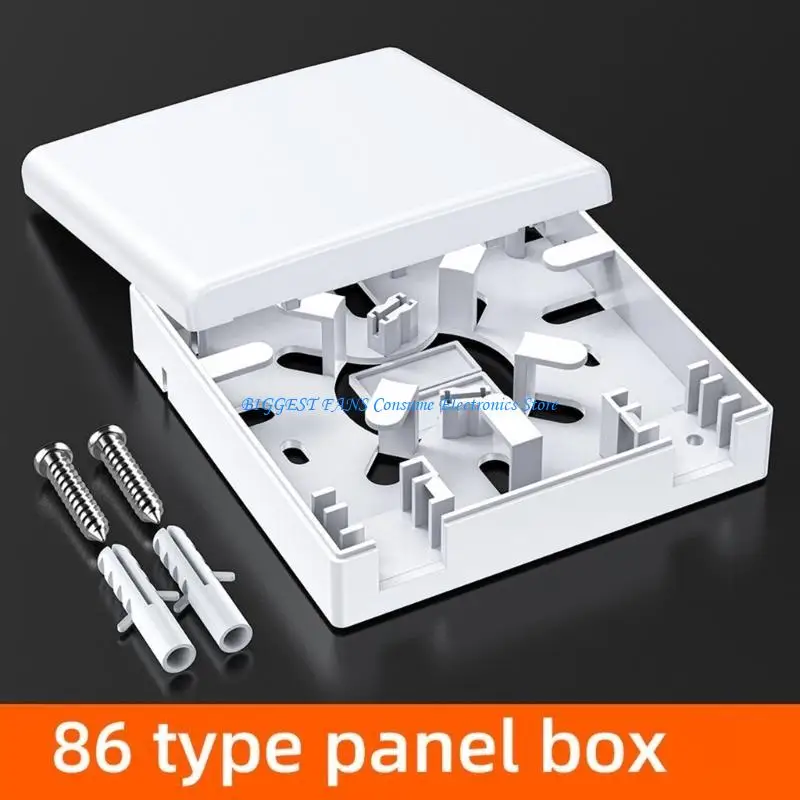 

Fiber Opt Connection Box for 86 Standard Size Featuring Multiple Interfaces Heat Dissipation Easy Setups