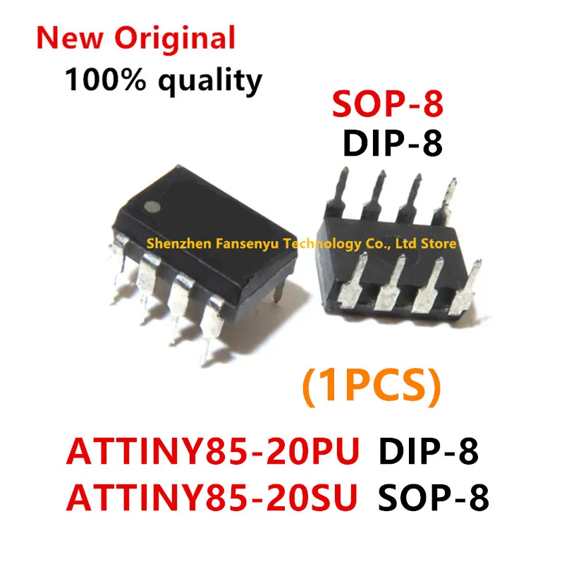 (1piece)100% New ATTINY85-20PU ATTINY85 20PU TINY85-20U TINY85 DIP-8 ATTINY85-20SU ATTINY85 20SU TINY85-20SU TINY85 20SU sop-8