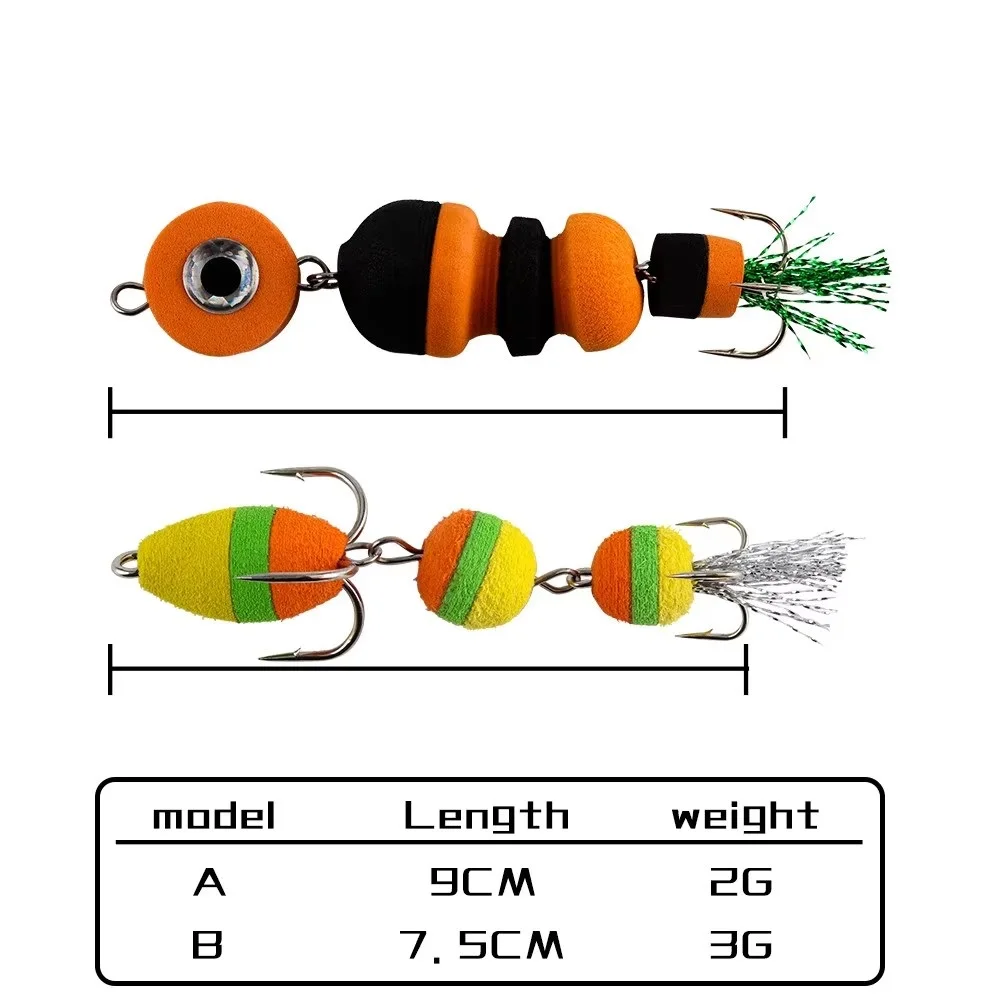 FTK Mandula Fishing Lure Soft Lures Foam Bait Swimbait Wobbler Bass Pike Lure Insect Artificial Baits Pesca