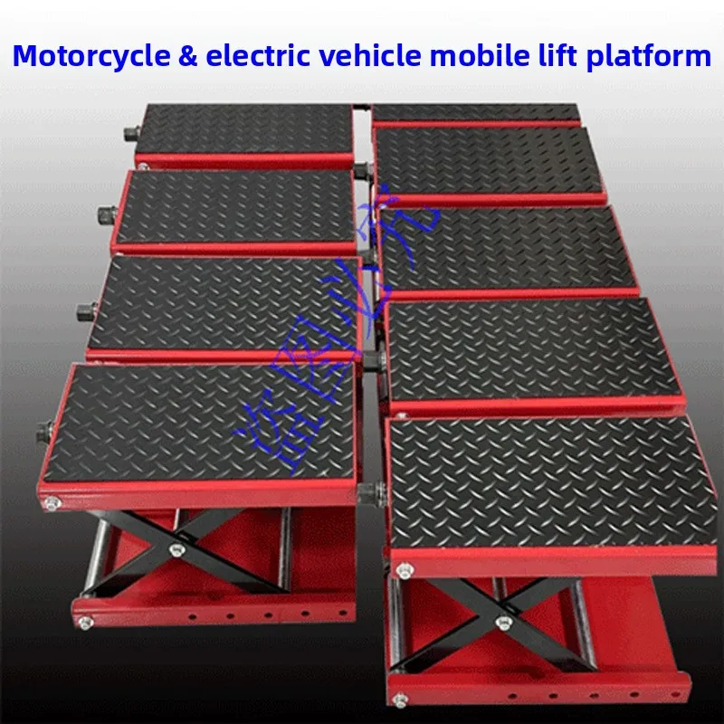 Motorcycle Mechanical Repair Platform, Heavy Duty Scissor Jack Stand for Electric Scooter Maintenance, Adjustable Workshop Lift