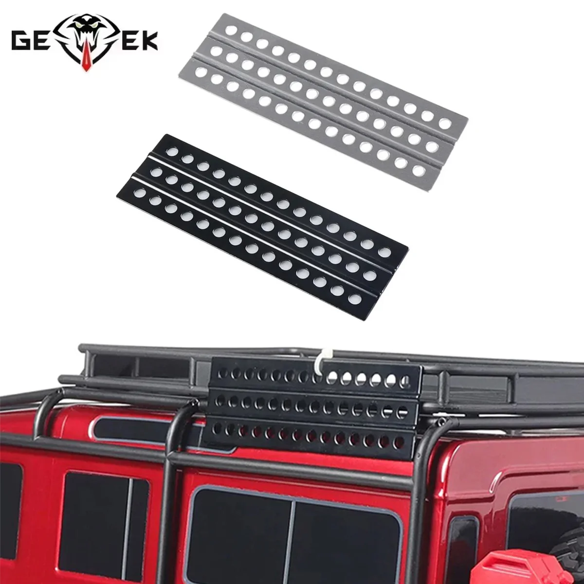 Tablero de recuperación de escalera de arena de Metal, 2 uds., 120x38mm, para 1/10 RC Car Crawler TRX4 TRX6 SCX10 D90 TF2 CC01 LC80 YK6101 HB ZP1002 ZP1001