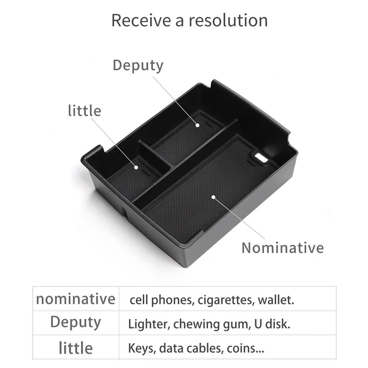 For Ford Maverick 2022+ Car Armrest Storage Box Center Console Organizer Tray Central Tidying Auto Interior Accessories 2