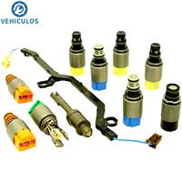 1set Transmission Solenoid Valve Kit with plug for BMW 6HP21 6HP21X 6HP28 For ZF 1068 298 047 Solenoid Kit Cars Parts