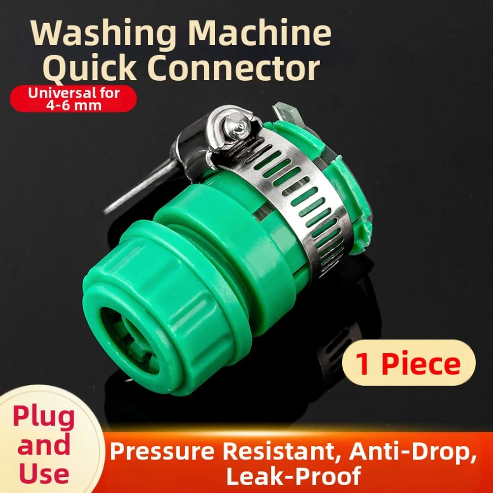For General Purpose Washing Machine Faucet Connector with Pressure Resistant Quick Connect for 1/2 Inch and 3/4 Inch Hoses