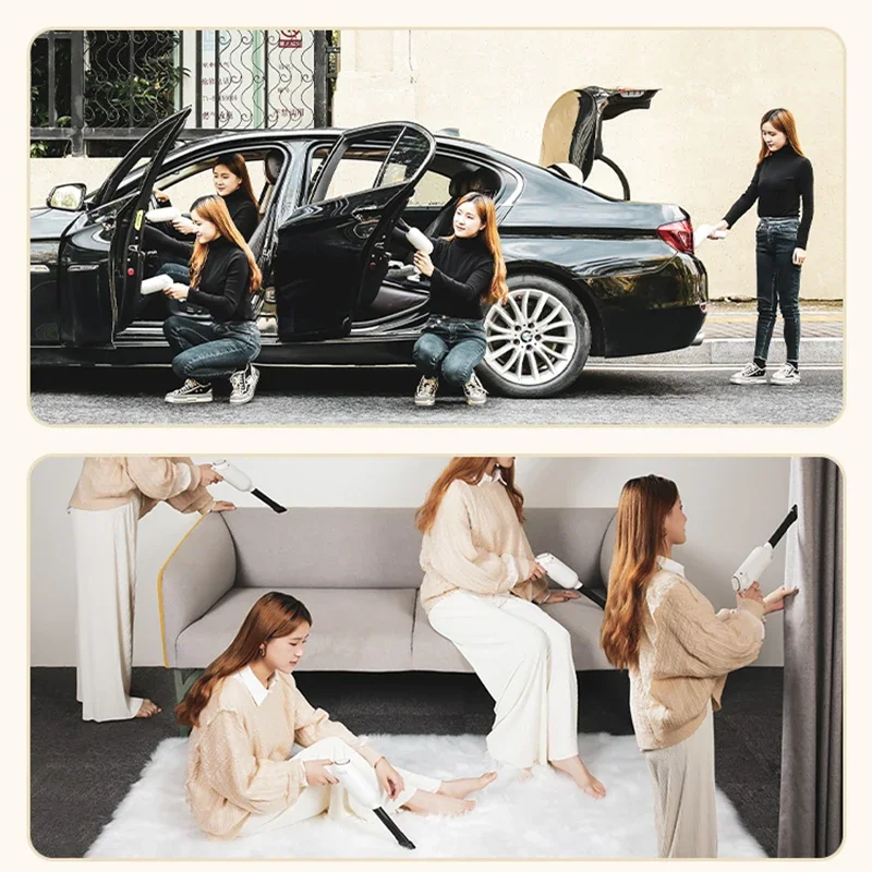 小型のハンドヘルド車用掃除機,ワイヤレス充電,高出力,超強力,車の吸引力,特殊