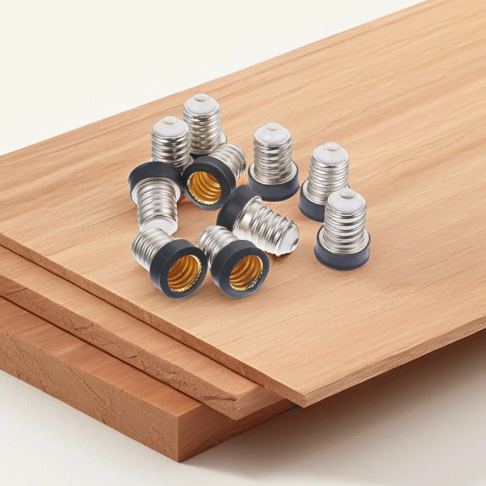 

12 pcs E14 To E12 Lamp Socket Adapter Light Bulb Base Converter Compact Lightweight For Home Office Commercial Use Bulb Socket