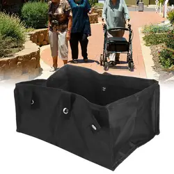 Large Capacity Walker Bottom Organizer Hanging Foldable Rollator Walker Basket Save Space Under Seat Rollator Pouch Travel
