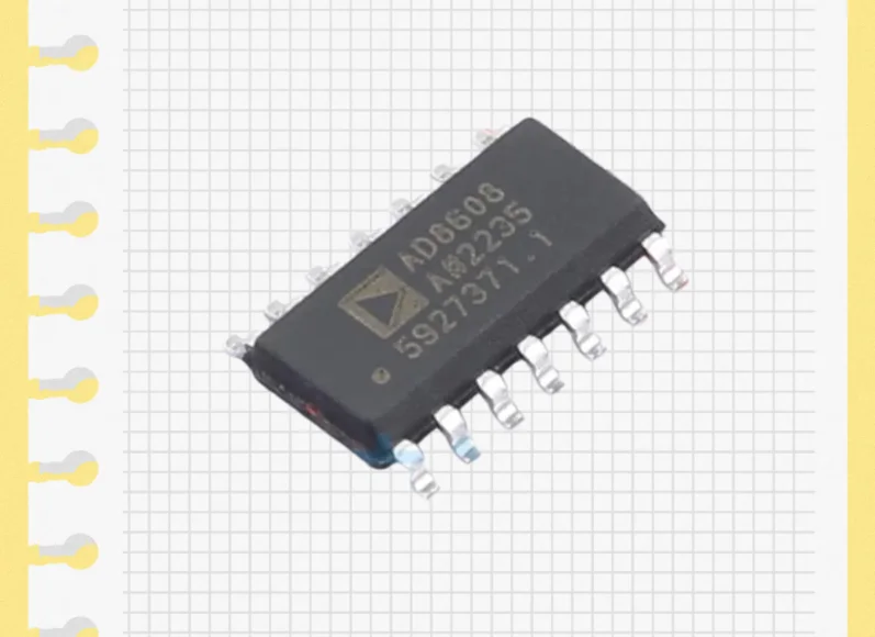 AD8608ARZ-REEL7 amplifier IC CMOS 4 circuit 14SOIC chip integrated circuit precision low-noise CMOS rail to rail input/output op