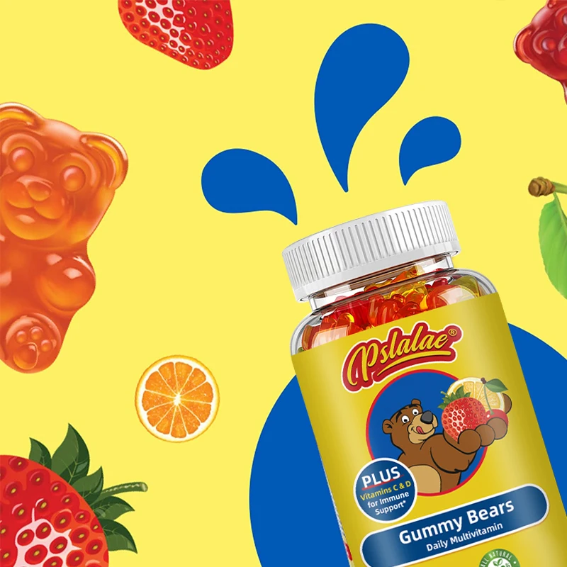 Gummy Bears Daily Multivitamin - Helps with Tooth and Bone Development, Enhances Immunity