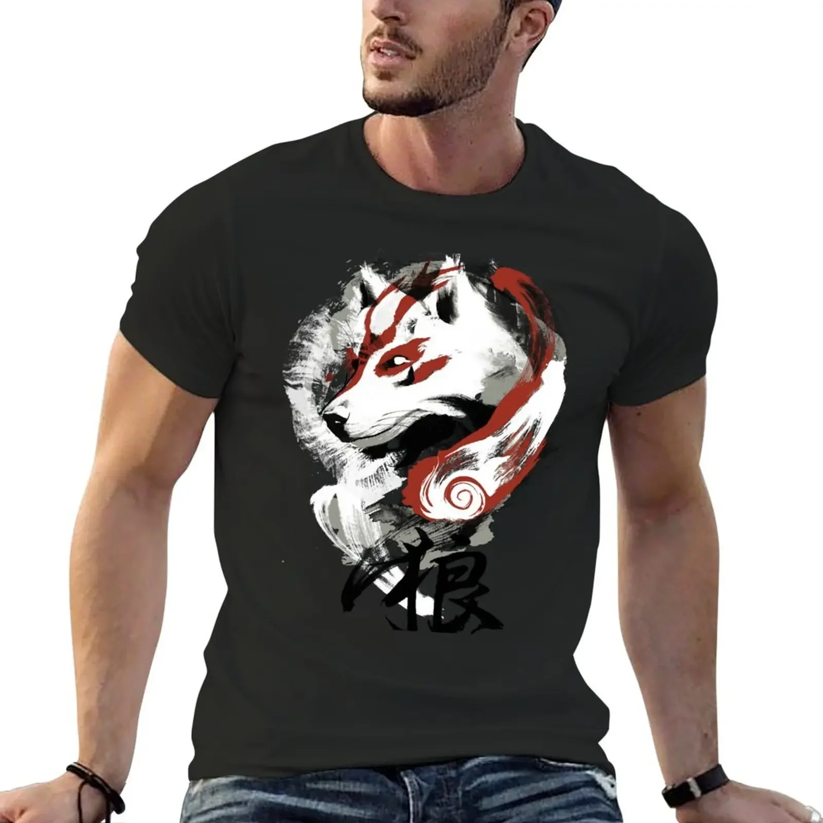 

Wolf T-Shirt Aesthetic clothing anime tshirt blanks luxury clothes men