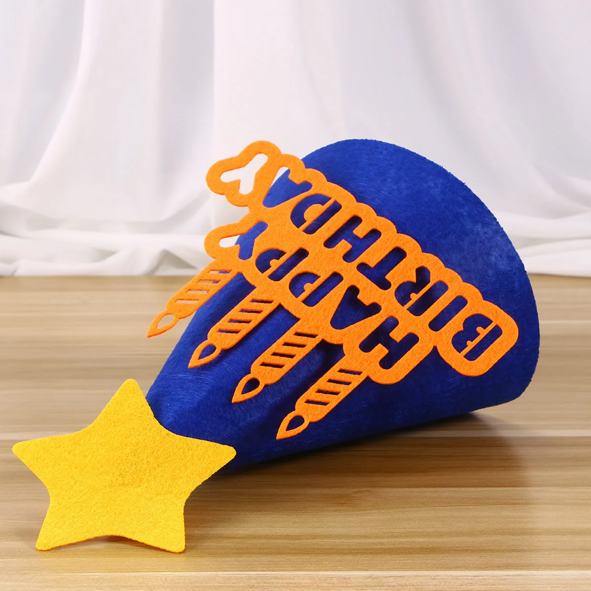 

Birthday Hat Creative Cartoon Design Kids Party Hat Photo Prop for Children Adults Blue Fun Celebration Accessory