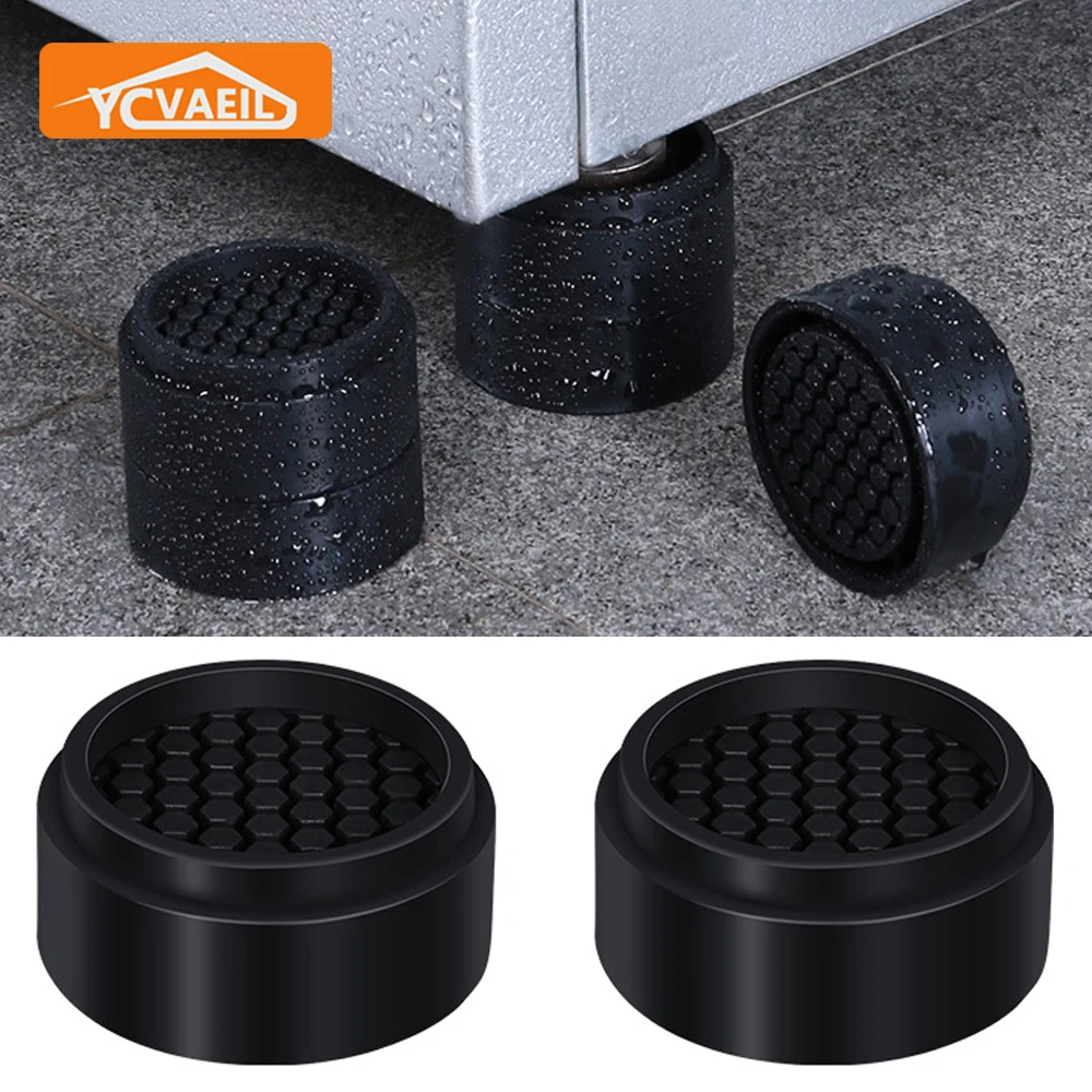 

Washing Machine Foot Pads Rubber Anti-slip Anti Vibration Legs Pads Universal Furniture Washing Machine Mat Accessories