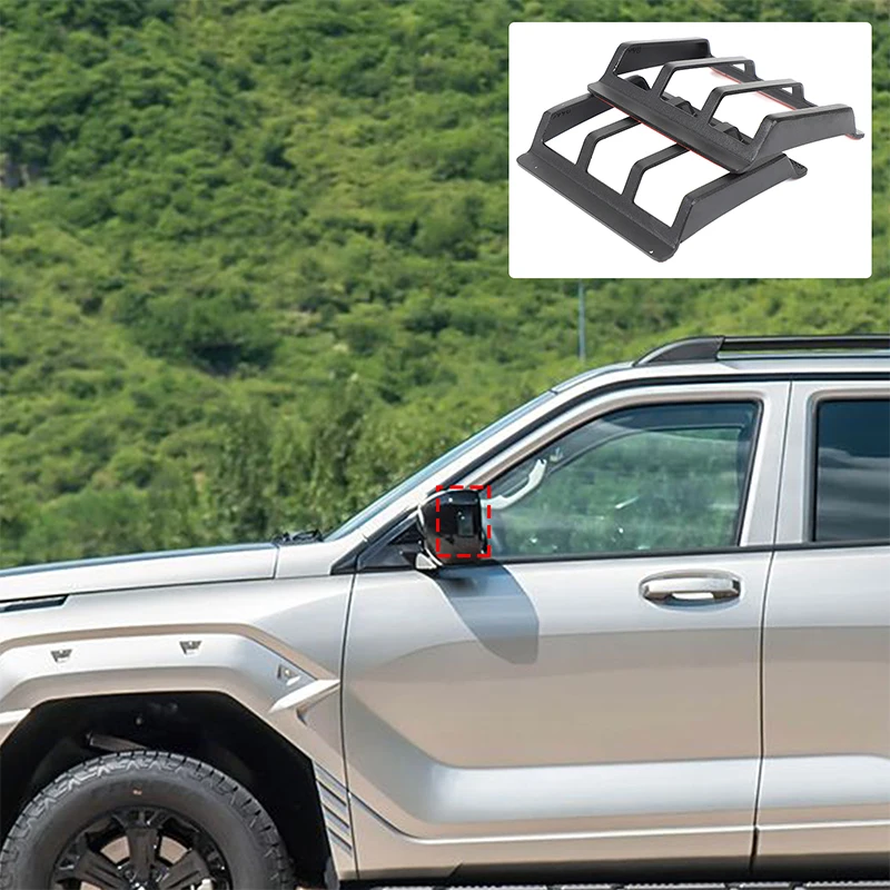 

Carbon Steel Black For Great Wall Tank 400 2023+ Car Rear View Mirror Turn Sign Protective Cover Decorative Sticker Accessories