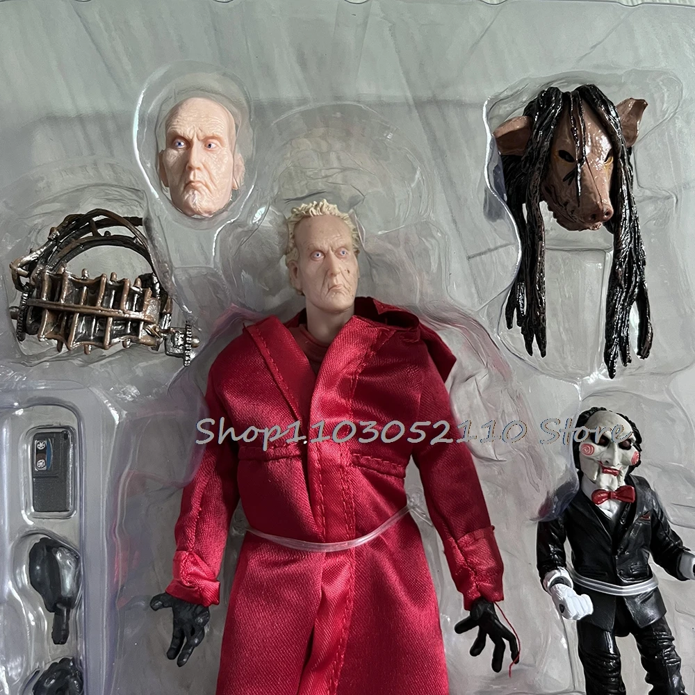 NECA scie Puzzle Robe rouge figurine Anime Robe noire GK Statue Manga Figure de luxe Halloween cadeaux d'anniversaire jouets modèle poupée