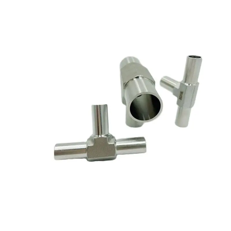 SS316L Stainless Steel EP BA Grade Auto Butt Welding Tee 1/4