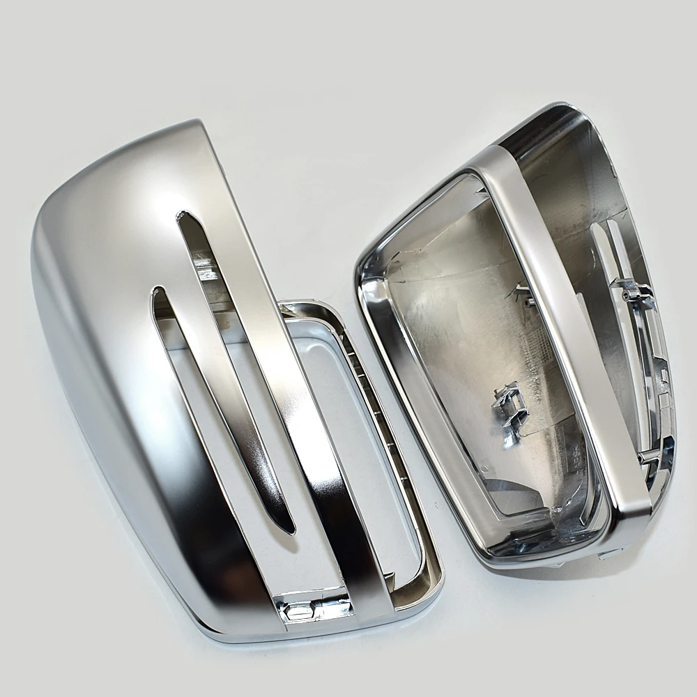 

Silver Chrome Side Mirror Cap Covers For Mercedes Benz W212 W204 C E S Class W176 W246 C117 X156 X204 W221 C218 A B CLA GLA GLK